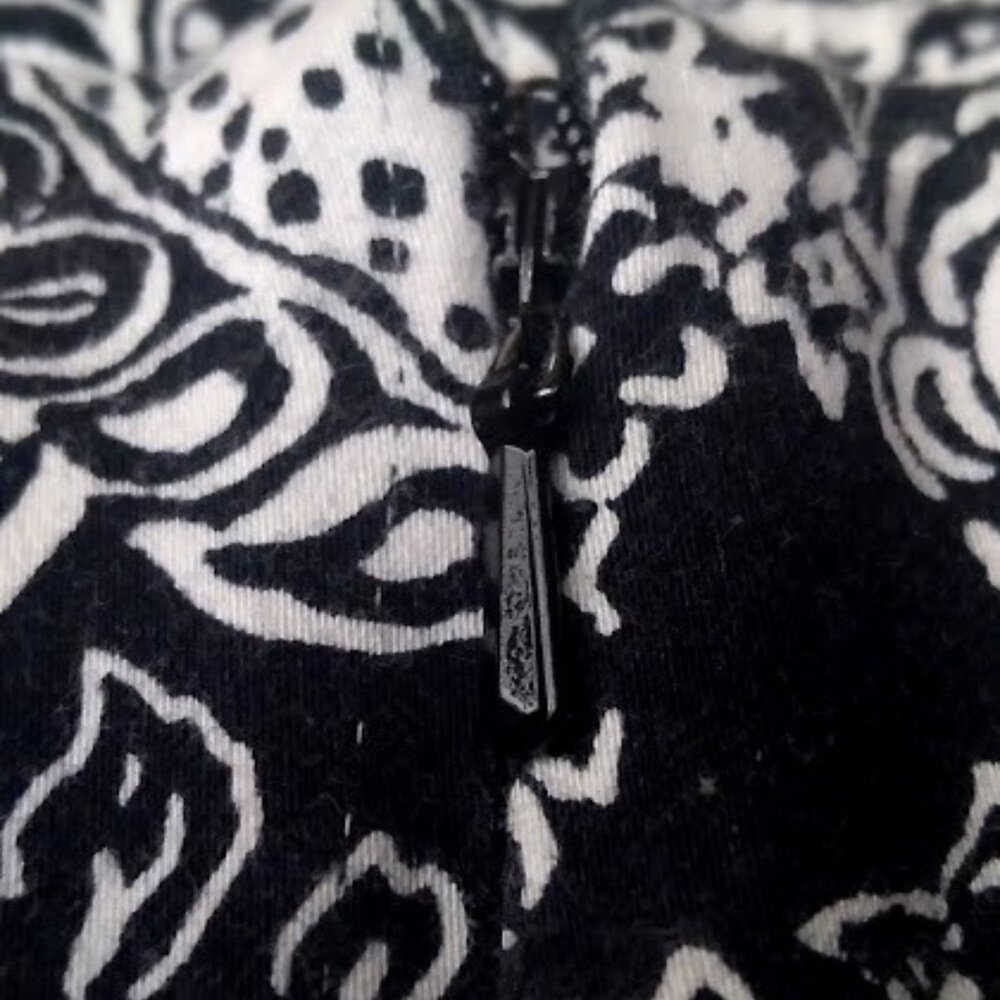 NWOT Lauren Ralph Lauren short Black & White Paisley Print Pencil Skirt Size: 14 - Picture 7 of 13